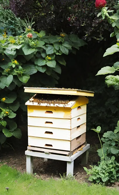 Beehive in a garden