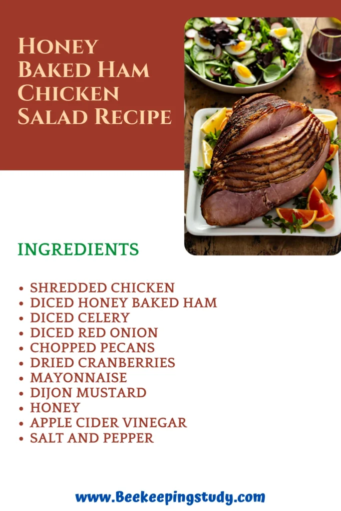 Honey Baked Ham Chicken Salad Recipe Ingredients