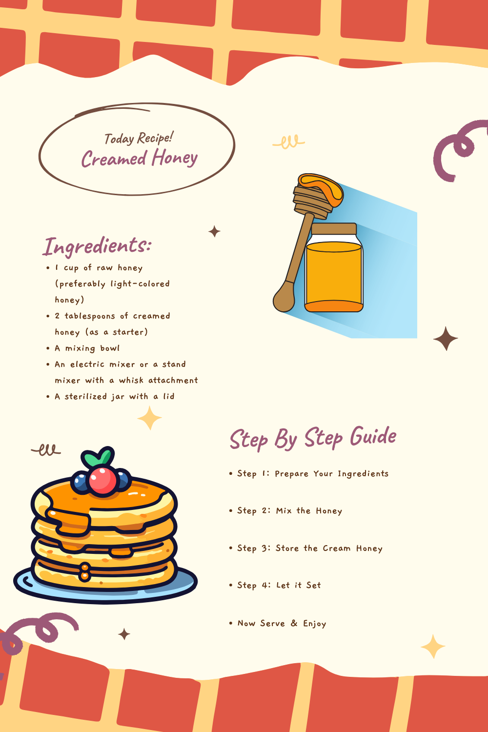 4 Steps DIY Creamed Honey Recipe Easy