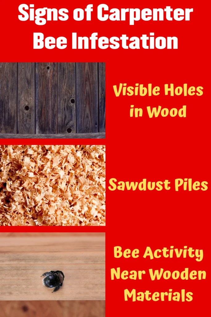Signs of Carpenter Bee Infestation