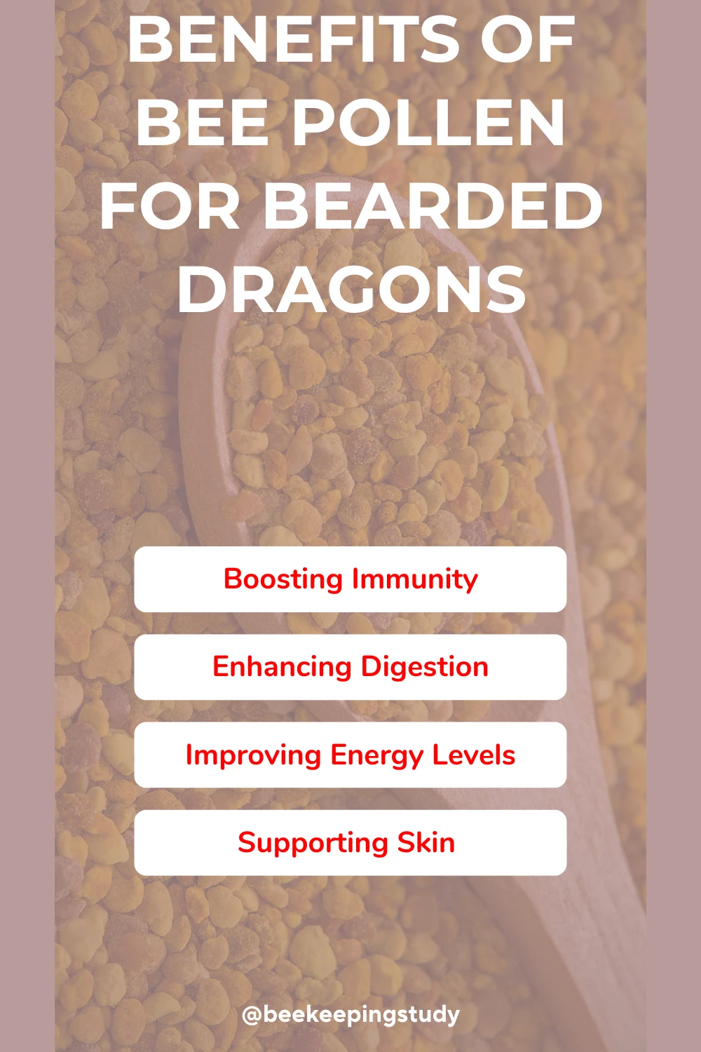 Benefits of bee pollen for bearded dragons