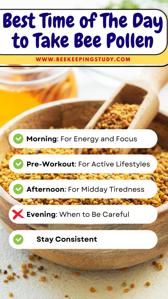 When is the best time of the day to take bee pollen