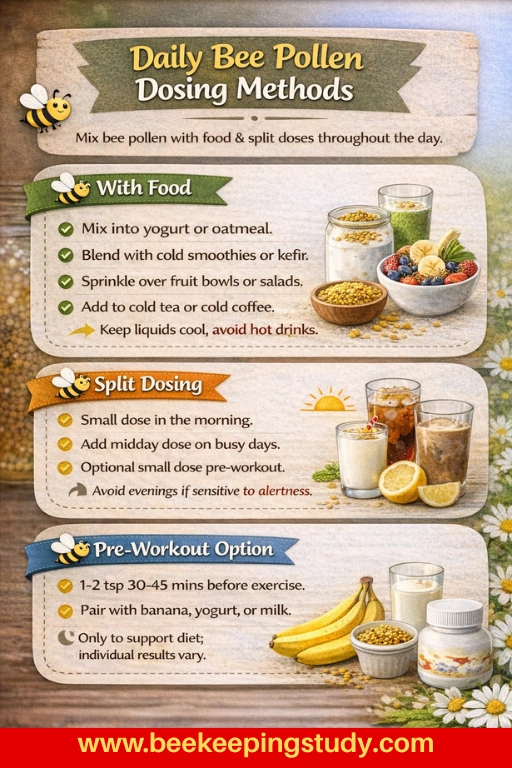 Daily Bee Pollen Dose Method