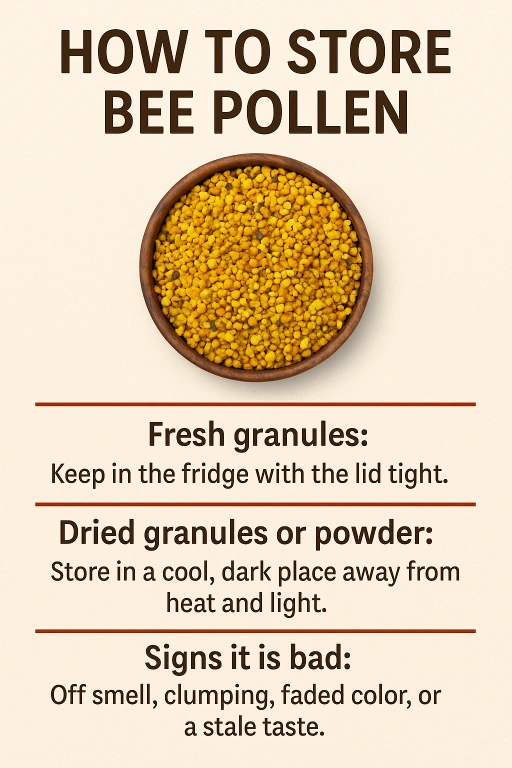 Proper Bee Pollen Storage Guide